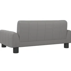 vidaXL hundeseng 70x45x30 cm kunstlæder grå