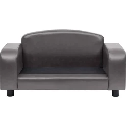 vidaXL hundesofa 80x50x40 cm kunstlæder grå