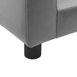 vidaXL hundesofa 60x43x30 cm plys og kunstlæder grå