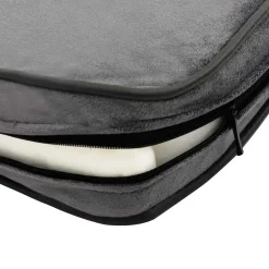vidaXL hundesofa 60x43x30 cm plys og kunstlæder grå