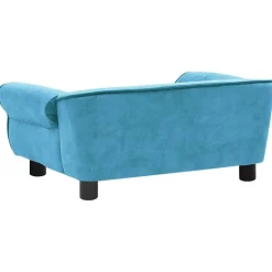 vidaXL hundesofa 72x45x30 cm plys turkis