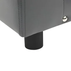 vidaXL hundesofa 81x43x31 cm plys og kunstlæder grå