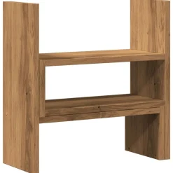 vidaXL hylde til skrivebord 40x17x41 cm konstrueret træ kunsteg