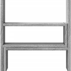 vidaXL hylde til skrivebord 40x17x41 cm konstrueret træ grå sonoma-eg