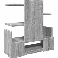 vidaXL hylde til skrivebord 49x20x52,5 cm konstrueret træ grå sonoma