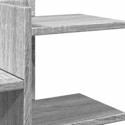 vidaXL hylde til skrivebord 49x20x52,5 cm konstrueret træ grå sonoma