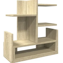 vidaXL hylde til skrivebord 49x20x52,5 cm konstrueret træ sonoma-eg