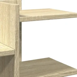 vidaXL hylde til skrivebord 49x20x52,5 cm konstrueret træ sonoma-eg