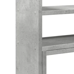 vidaXL hylde til skrivebord 40x17x41 cm konstrueret træ betongrå