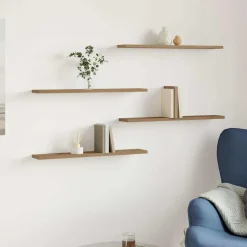 vidaXL hyldeplader 4 stk. 60x10x1,5 cm konstrueret træ kunsteg