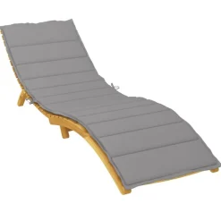 vidaXL hynde til dækstol 186x58x3 cm oxfordstof grå