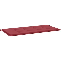 vidaXL hynde til havebænk 100x50x4 cm oxfordstof vinrød