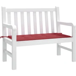 vidaXL hynde til havebænk 100x50x4 cm oxfordstof vinrød