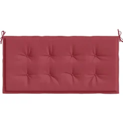 vidaXL hynde til havebænk 100x50x4 cm oxfordstof vinrød