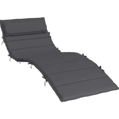 vidaXL hynde til liggestol 180x60x4 cm oxfordstof antracitgrå