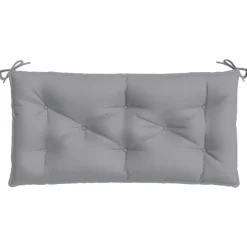 vidaXL hynder til havebænk 2 stk. 100x50x7 cm oxfordstof grå