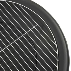 vidaXL 2-i-1 bålfad og grill med ildrager 56x56x49 cm stål