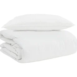 vidaXL 2-i-1 Dyne med pude 2 pcs Hvid Dunfjer