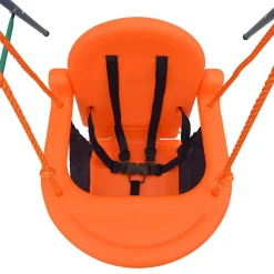 vidaXL 2-i-1 gynge og babygynge orange