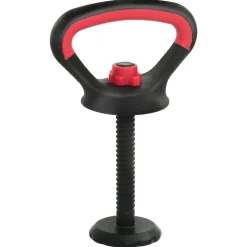 vidaXL 4-i-1 Håndvægte Barbell Kettlebell Sæt 30kg 30kg Sort og rød