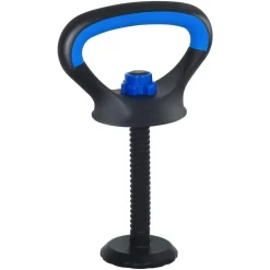 vidaXL 4-i-1 Håndvægte Barbell Kettlebell Sæt 30kg 30kg Sort og Blå