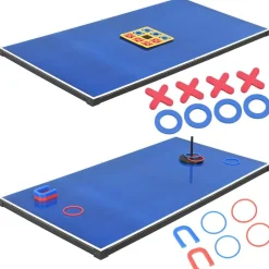 vidaXL 15-i-1 multi-spillebord 121 x 61 x 82 cm sort