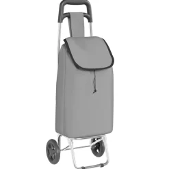 vidaXL Indkøbsvogn Grå 35 x 28 x 92 cm Oxford stof