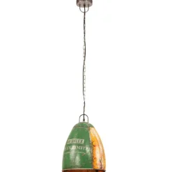 vidaXL industriel hængelampe 32 cm E27 25 W rund flerfarvet