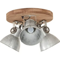 vidaXL industriel loftlampe 25 W 42x27 cm E27 sølvfarvet