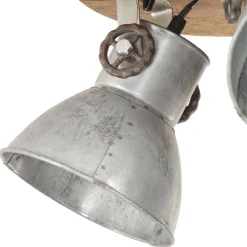 vidaXL industriel loftlampe 25 W 42x27 cm E27 sølvfarvet