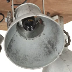 vidaXL industriel loftlampe 25 W 42x27 cm E27 sølvfarvet