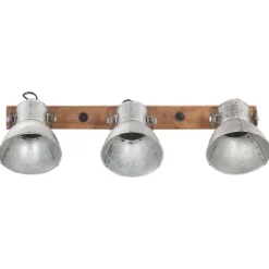 vidaXL industriel væglampe 65x25 cm E27 sølvfarvet