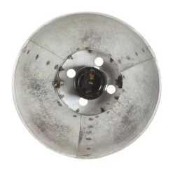 vidaXL industriel væglampe 65x25 cm E27 sølvfarvet