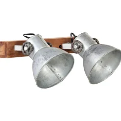 vidaXL industriel væglampe 45x25 cm E27 sølvfarvet
