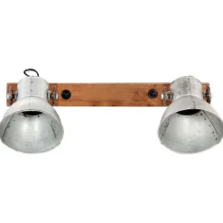 vidaXL industriel væglampe 45x25 cm E27 sølvfarvet