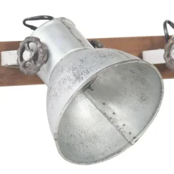 vidaXL industriel væglampe 45x25 cm E27 sølvfarvet