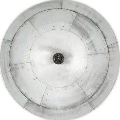 vidaXL industriel vintage hængelampe 25 W rund 41 cm E27 sølvfarvet