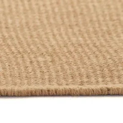 vidaXL jutetæppe med latexunderside 70x130 cm naturfarvet