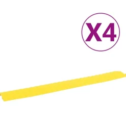vidaXL kabelbeskyttere 4 stk. 98,5 cm ramper gul