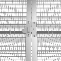 vidaXL kaninbur 201,5x80,5x71 cm galvaniseret stål grå
