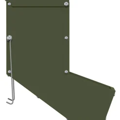 vidaXL Kaninfeeder Oliven grøn 12,5 x 26 x 28,5 cm Koldvalset Stål