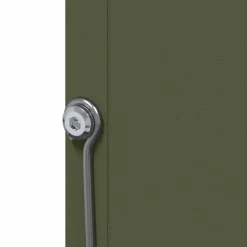 vidaXL Kaninfeeder Oliven grøn 12,5 x 26 x 28,5 cm Koldvalset Stål