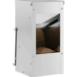 vidaXL Kaninfeeder Sølv 12,5 x 12,5 x 25 cm Galvaniseret stål