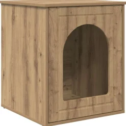vidaXL Kat Hus Artisan eg 53 x 52 x 62 cm Konstrueret træ