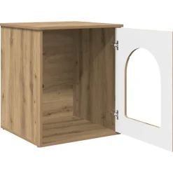 vidaXL Kat Hus Artisan eg 53 x 52 x 62 cm Konstrueret træ