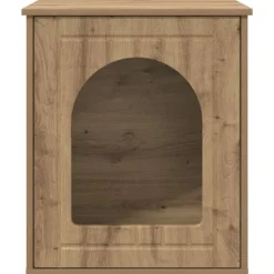 vidaXL Kat Hus Artisan eg 53 x 52 x 62 cm Konstrueret træ
