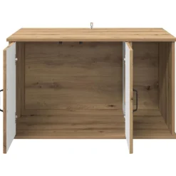 vidaXL Kat Hus Artisan eg 85 x 55 x 50 cm Konstrueret træ