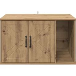 vidaXL Kat Hus Artisan eg 85 x 55 x 50 cm Konstrueret træ