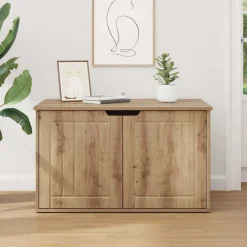 vidaXL Kat Hus Artisan eg 85 x 55 x 50,5 cm Konstrueret træ
