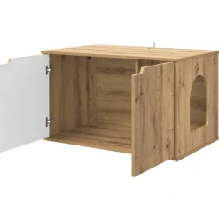 vidaXL Kat Hus Artisan eg 85 x 55 x 50,5 cm Konstrueret træ